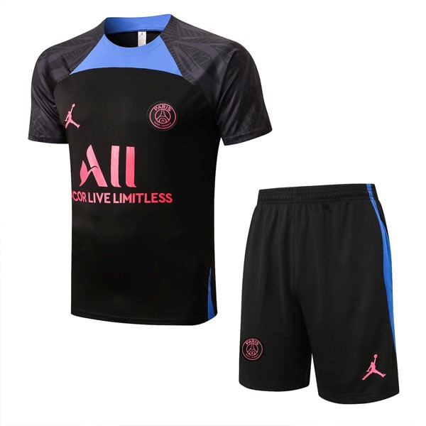 Trainingsshirt PSG Komplett-Set 2022-2023 Schwarz